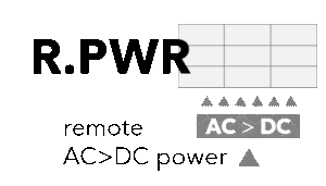 R.PWR remote AC>DC power
