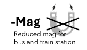 Mag Reduced mag for bus and train station