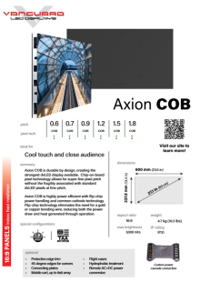 Axion COB CUTSHEET cover