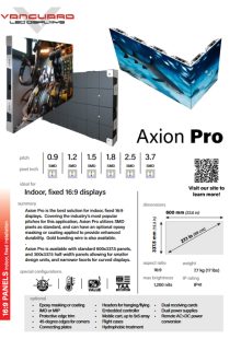 Axion Pro cutsheet cover