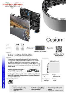 Cesium cutsheet cover