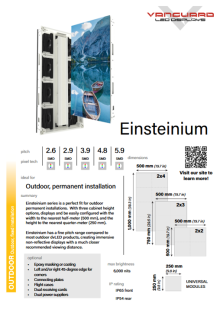EInsteinium cutsheet cover