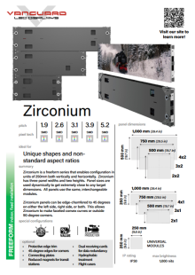 Zirconium cutsheet cover